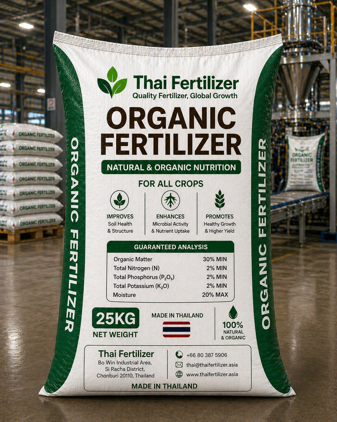Organic fertilizer compost and natural soil amendment for sustainable farming