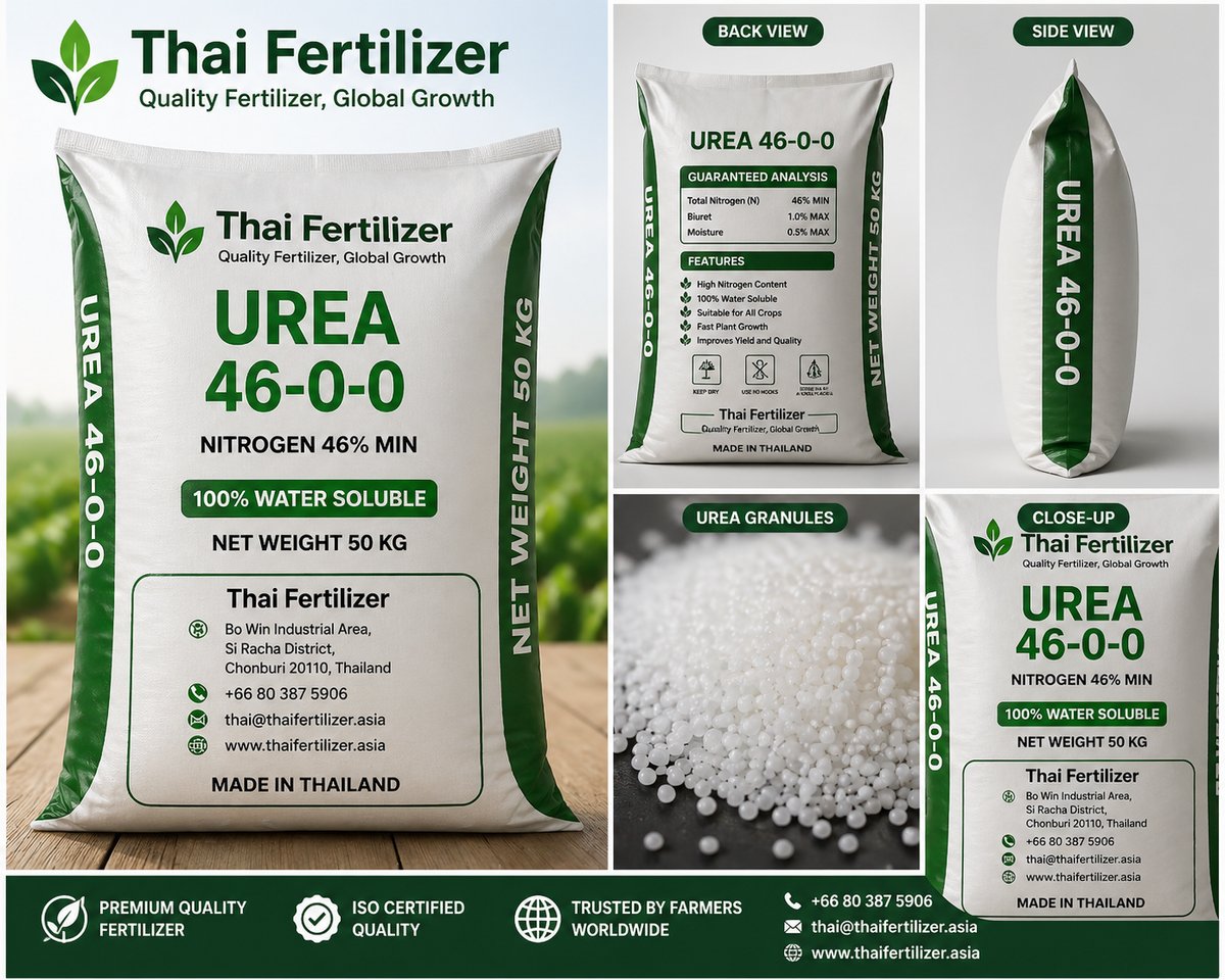 Thai Fertilizer Urea 46-0-0 product bag